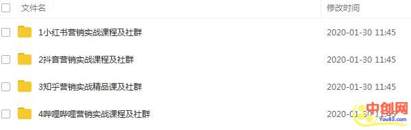 （1068期）小红书、抖音、知乎、B站四大平台，4套营销实战课程及社群操作-课程网